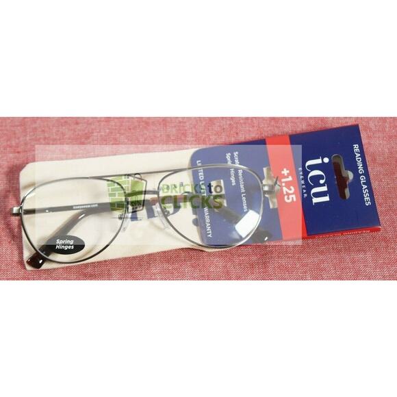 Icu Reading Glasses Eyewear +1.25 San Rafael , Adult Unisex - Picture 1 of 6